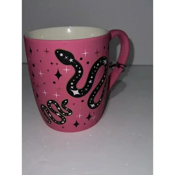 Cobweb & Cauldrons Pink And Black Snakes Mug Viral TikTok - Picture 3 of 4